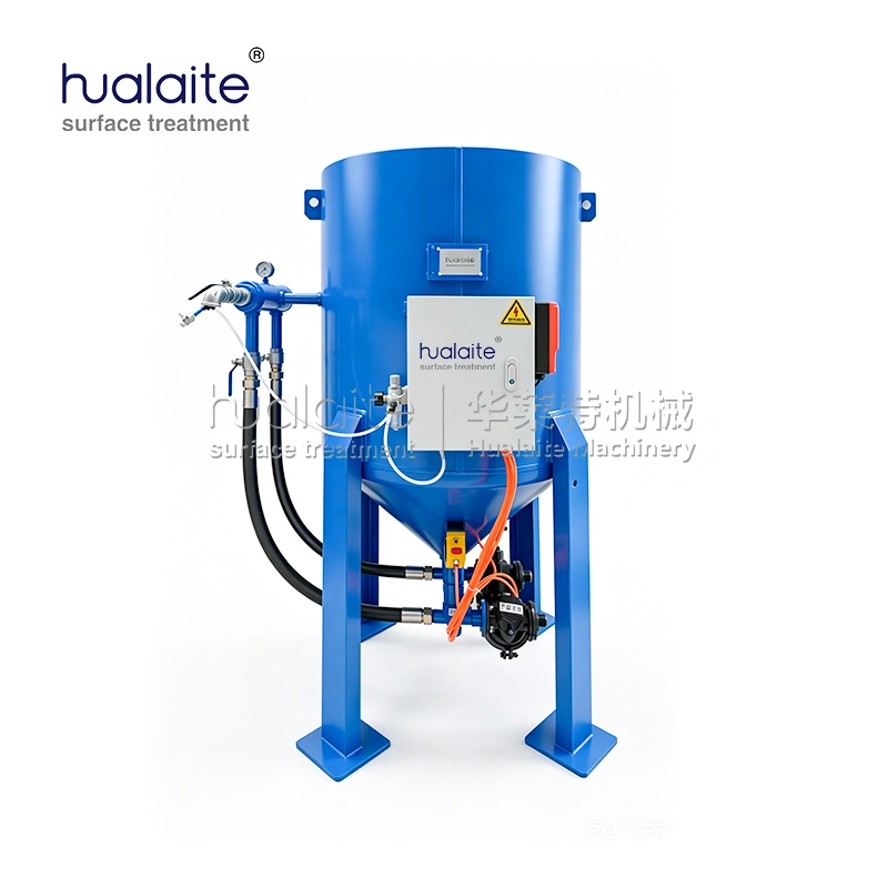 mobile direct‑pressure dry‑wet dual‑use sandblasting pot