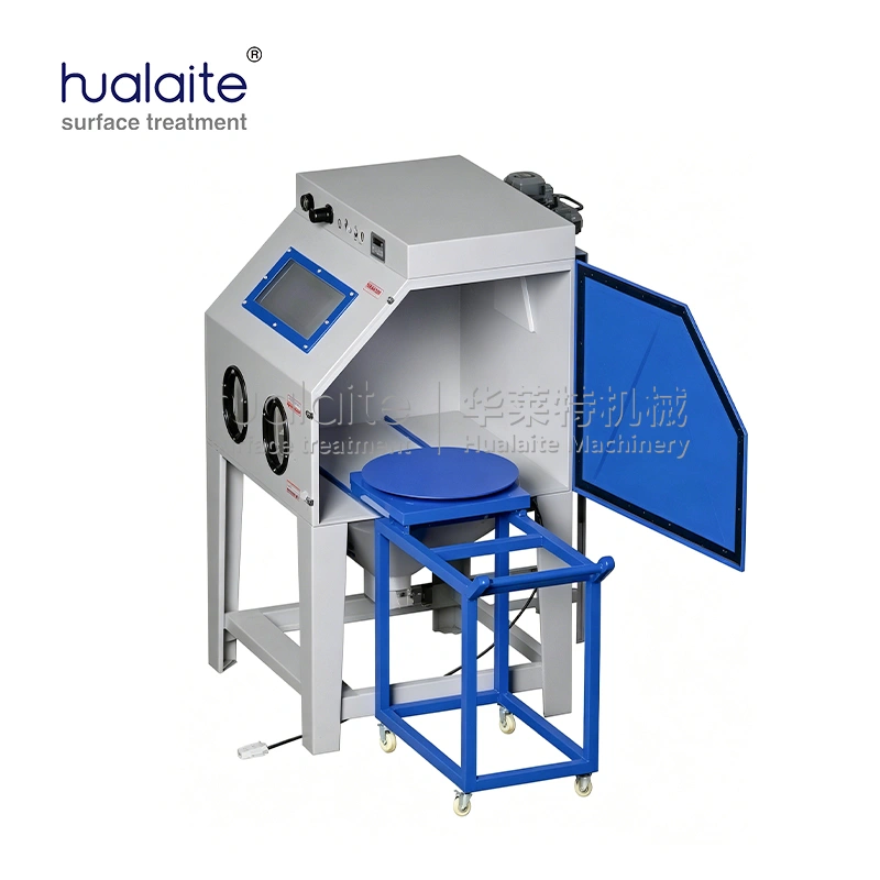 cabinet type pressurized high pressure manual sandblasting machine (dual mode pressure/suction surface treatment equipment) cabinet type pressurized high pressure manual sandblasting machine (dual mode pressure/suction surface treatment equipment)