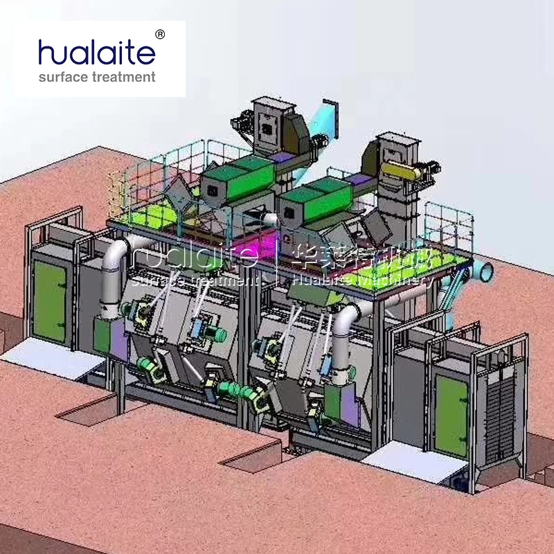 overhead monorail continuous pass through shot blasting machine (hlt38/hlt48/hlt58 series suspension conveyor blasting equipment) overhead monorail continuous pass through shot blasting machine (hlt38/hlt48/hlt58 series suspension conveyor blasting equipment)