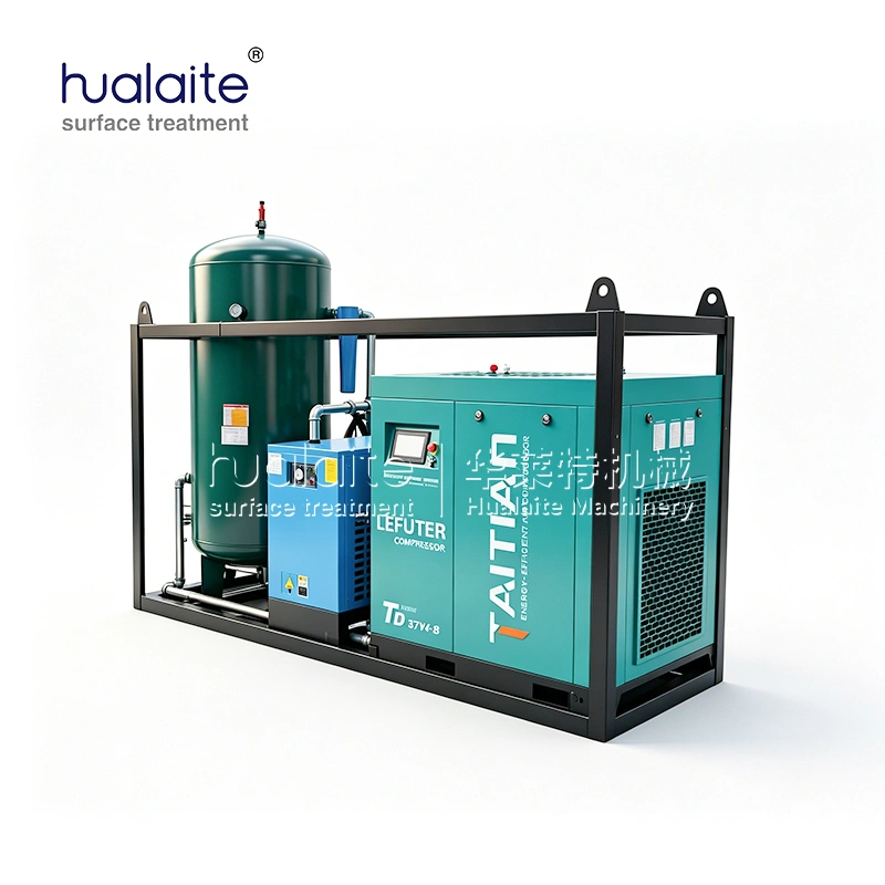 hlt series integrated screw air compressor unit (4 in 1 permanent magnet variable frequency air compression system)
